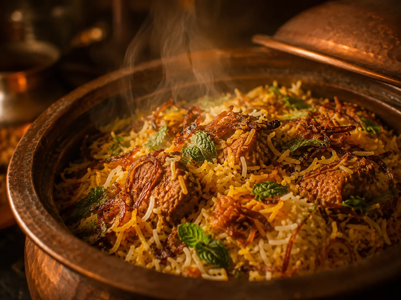 Goat Dum Biryani