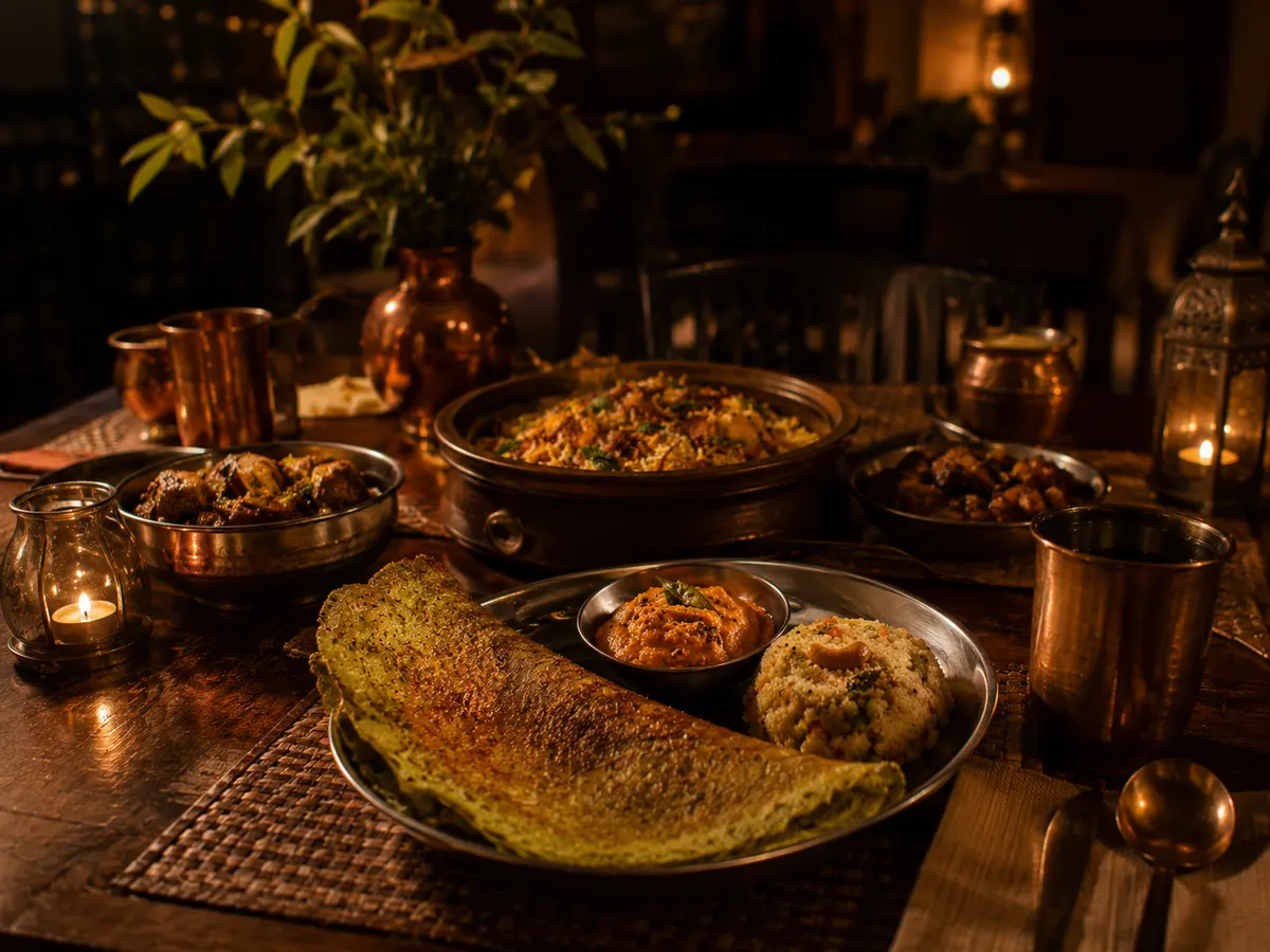 Table set at Mana Ruchulu in Hanover, MD